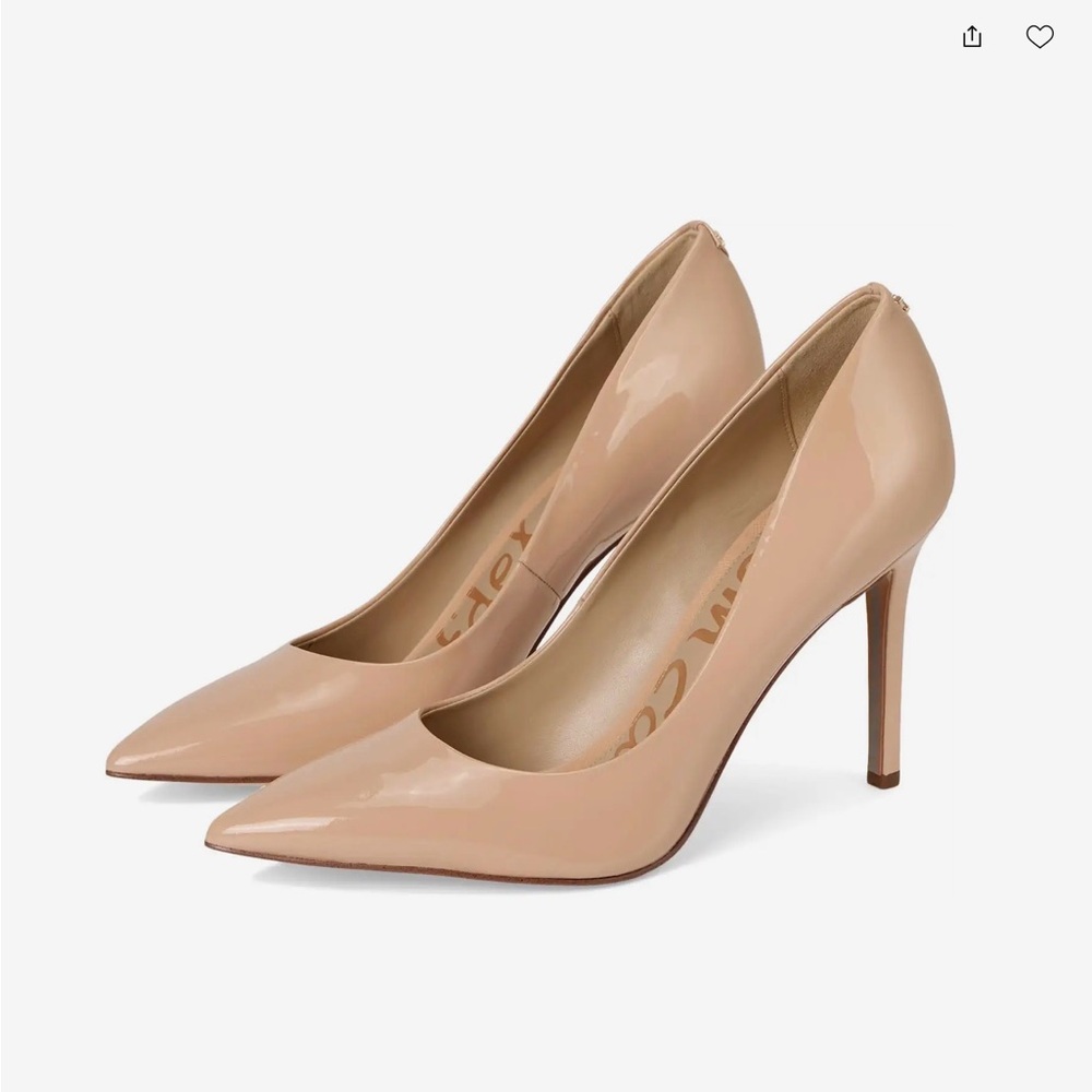 Sam Edelman Hazel Nude Patent Leather Heels